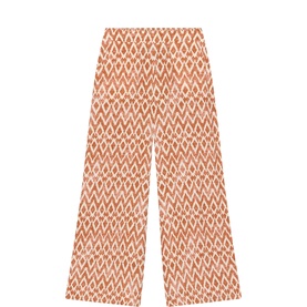 Geo High-Rise Wide Leg Trousers