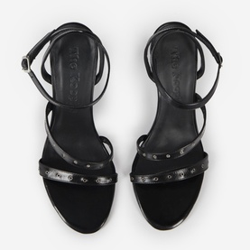 Studded Wedge-Heeled Sandals