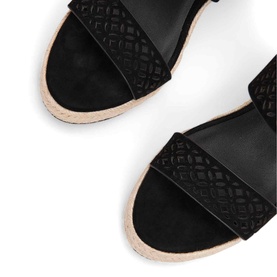Suede Espadrille Wedges