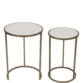 Arlo Round Nested Table Two-Piece Set