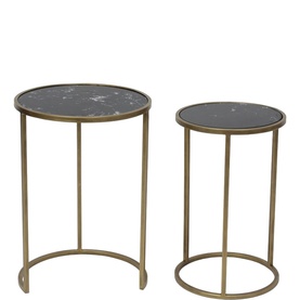 Arlo Round Nested Table Two-Piece Set