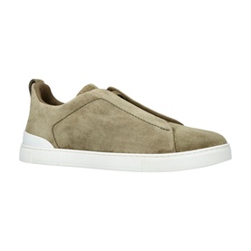 Triple Stitch Suede Trainers