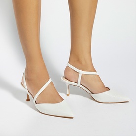 Charming Textured Court Shoes