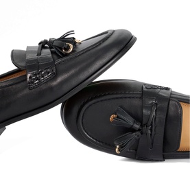 Giavonni Tassel Trim Loafers