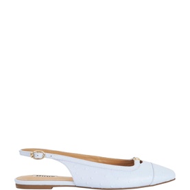 Hanna Slingback Logo Flats