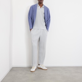 Pleated Straight Leg Trousers