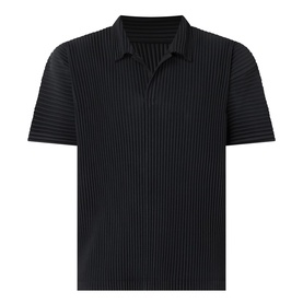 Pleated Polo Shirt