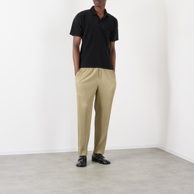 Pleated Polo Shirt