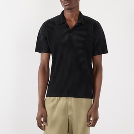 Pleated Polo Shirt