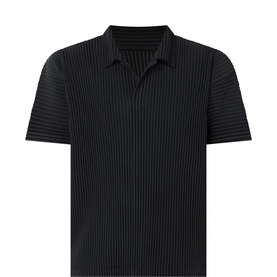 Pleated Polo Shirt