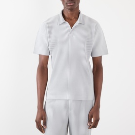 Pleated Polo Shirt