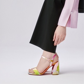 Jane 85 Floral Block Heels