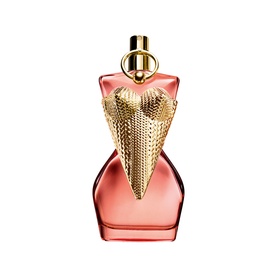 Jean Paul Gaultier Gaultier Divine Couture Eau de Parfum 100ml, coral bottle with gold corset bodice detail and gold cap