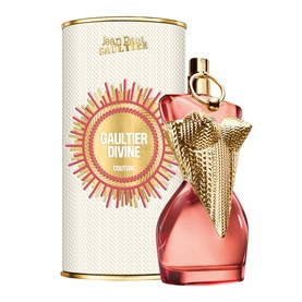 Jean Paul Gaultier Gaultier Divine Couture Eau de Parfum 100ml with gold corset bottle and cream cylindrical gift tube