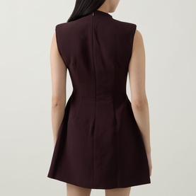 Double-Breasted Button Mini Dress