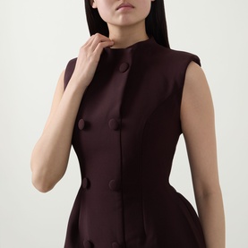 Double-Breasted Button Mini Dress