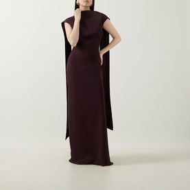 Drape Tie Gown