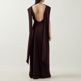 Drape Tie Gown