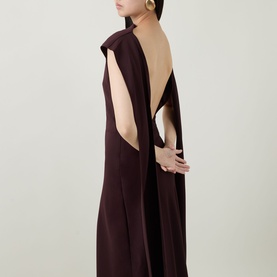 Drape Tie Gown