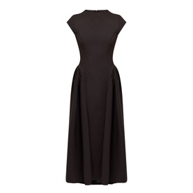 Cap Sleeve Gathered Dress