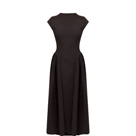 Cap Sleeve Gathered Dress