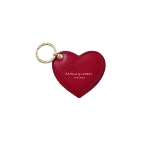 Leather Heart Keyring
