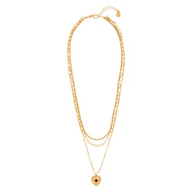 Layered Heart Necklace