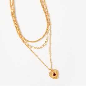 Layered Heart Necklace