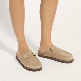 Goldens Suede Backless Loafers