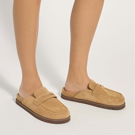 Goldens Suede Backless Loafers