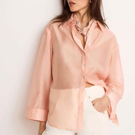 Sheer Double Cuff Shirt