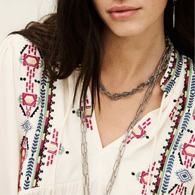 Tilt Embroidered Blouse