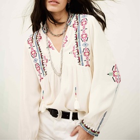 Tilt Embroidered Blouse