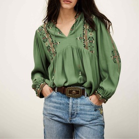 Tilt Embroidered Blouse