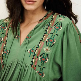 Tilt Embroidered Blouse