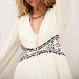Tina Embroidered Dress