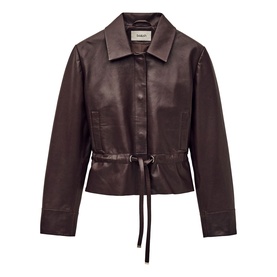 Manita Cropped Leather Jacket