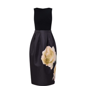 Verinie Placement Floral Dress