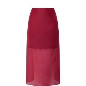 Deka Semi-Sheer Layered Skirt