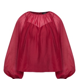 Eelana Semi-Sheer Layered Blouse