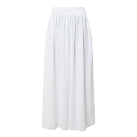 Ted Baker Bracci Pleated Wide-Leg Trousers in ivory, high-rise elasticated waistband, fluid wide-leg silhouette, clean hems