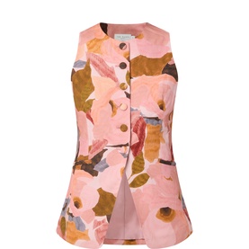 Narlla Floral Print Waistcoat