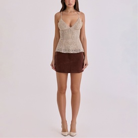 Adelise Faux Suede Mini Skirt