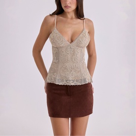 Adelise Faux Suede Mini Skirt