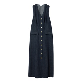 Chambray Waistcoat Dress