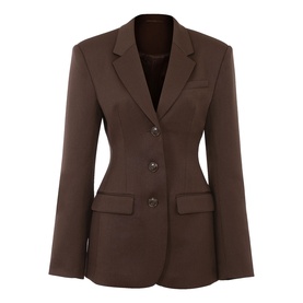 Luella Hourglass Single-Breasted Blazer