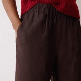 Mara Linen Relaxed Wide Leg Trouser s