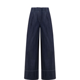 Parriq Cropped Wide Leg Jeans