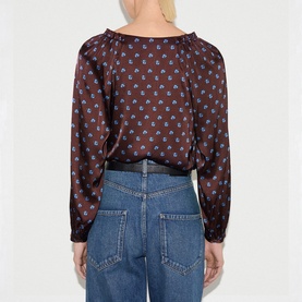 Mini Geo Rose Frill Top