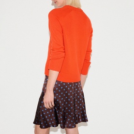 Geo Rose Mini Flared Skirt